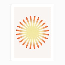 Geometric Sun Poster Art Print