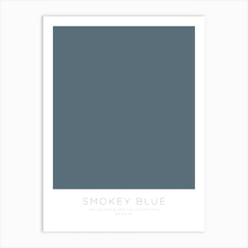 The Colour Block Collection - Smokey Blue Art Print