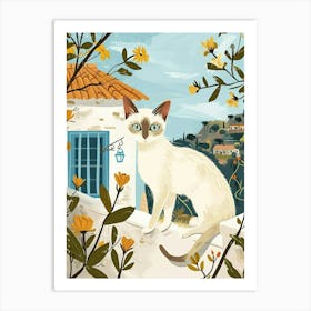 Oriental Shorthair Storybook Illustration 4 Art Print