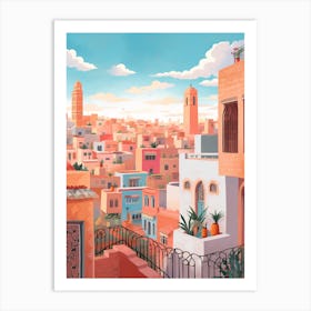 Casablanca Morocco 1 Illustration Art Print