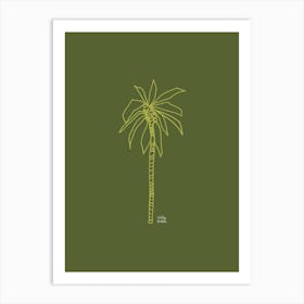 Mazunte in Green Art Print