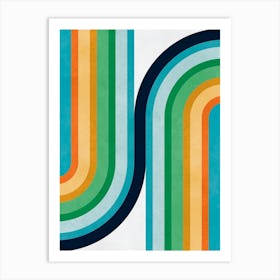 Lines and arcs 1 Art Print