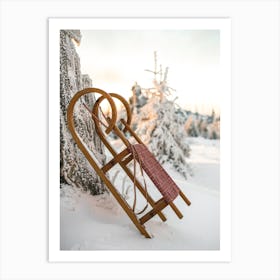 Winter Sleigh Art Print