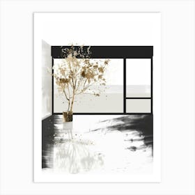 Tree In A Window Art Print