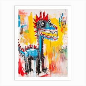Abstract Dinosaur Graffiti Style 1 Art Print