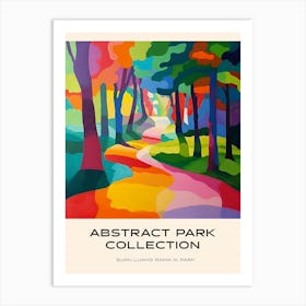 Abstract Park Collection Poster Suan Luang Rama Ix Park Bangkok 1 Art Print