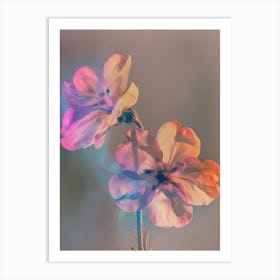 Iridescent Flower Phlox 2 Art Print