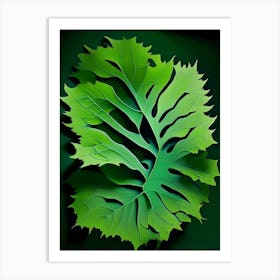 Spanish Moss Leaf Vibrant Inspired Art Print