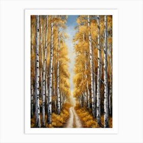 Autumn Road Art Print