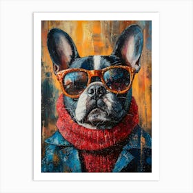 The Coolest Dog In Town 4 Art Print