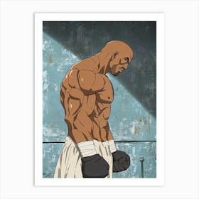 Boxer Anime Art Print