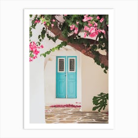 Mamma Mia - Pretty Greek Door Art Print
