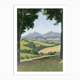 View From The Valley Art Print