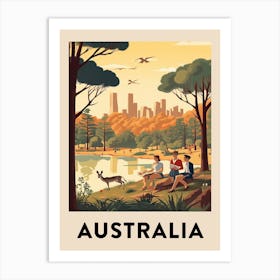 Vintage Travel Poster Australia 2 Art Print