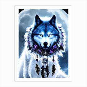 Wolf Painting 18 Art Print