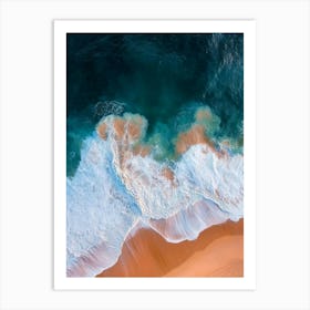 Aerial View Of A Beach 177 Art Print