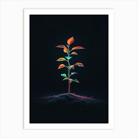 Tree In The Dark 17 Art Print