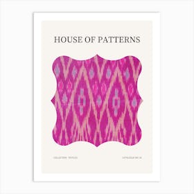 Textile Pattern Poster 21 Art Print