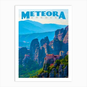 Meteora, Greece Art Print