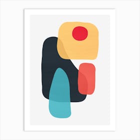 Colorful abstract shapes 15 Art Print