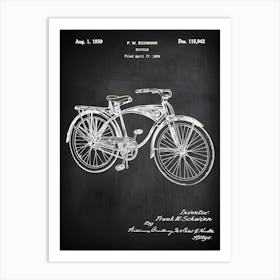 Bicycle Poster, Bicycle Patent, Schwinn Bike, Bicycle Print, Bicycle Decor, Bicycle Gift, Bike Gift, Bicycle Wall Art,Vintage Bicycle, Sb9421 Art Print