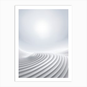 Abstract White Sand Background Art Print