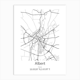 Albert Lea,United States Minimalist Map Art Print