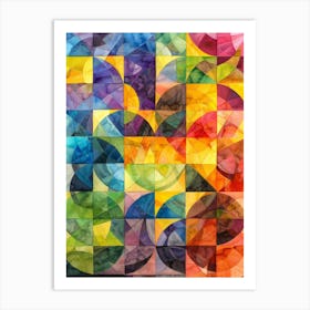 Abstract Watercolor Painting 65 Art Print