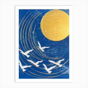 Birds In Flight 3 Art Print