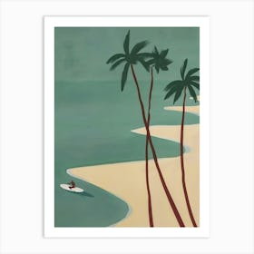 Sand And Surf 1 Art Print