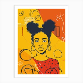 African American Woman 9 Art Print