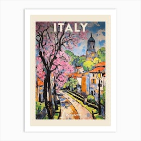 Lucca Italy 3 Fauvist Painting  Travel Poster Art Print