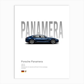 Panamera Porsche Art Print