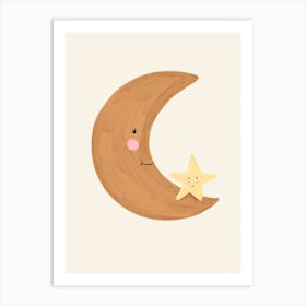 Boho Moon Art Print