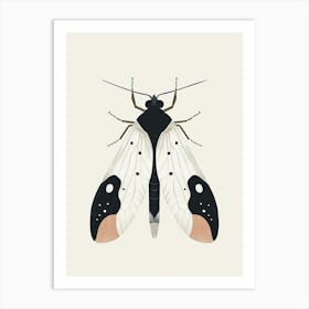 Colourful Insect Illustration Whitefly 20 Art Print