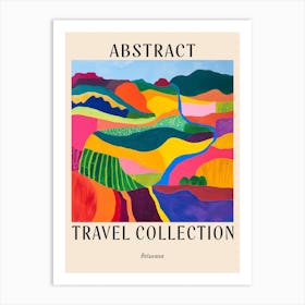 Abstract Travel Collection Poster Botswana 3 Art Print