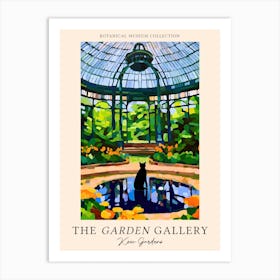 The Garden Gallery, Kew Gardens United Kingdom, Cats Matisse Style 4 Art Print