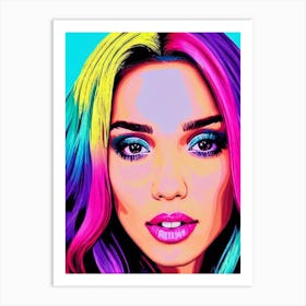 Jessica Alba Pop Movies Art Movies Art Print