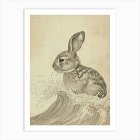 Tans Rabbit Drawing 1 Art Print
