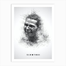 Slowthai Rapper Sketch Art Print