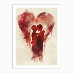Heart abstract love Art Print