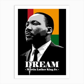 MLK Dream Black History African American Art Print