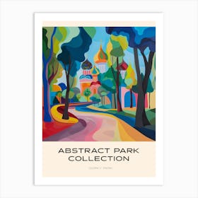 Abstract Park Collection Poster Gorky Park Moscow Russia 2 Art Print