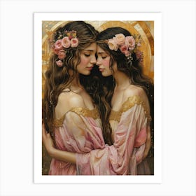 Two Sisters 2 Art Print