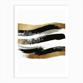 Gold And Black Canvas Print 19 Art Print