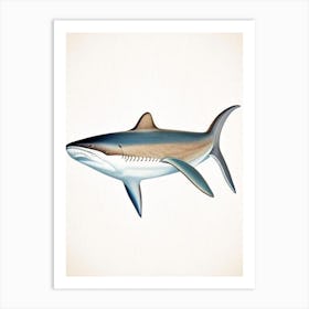 Cookie Cutter Shark 2 Vintage Art Print