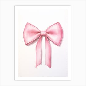 Pink Bow 3 Art Print