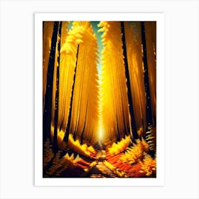 Path Through The Forest 4 Art Print