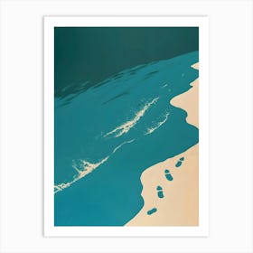 Footprints In The Sand 2 Art Print