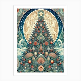 Christmas Tree Style William Morris1 Art Print